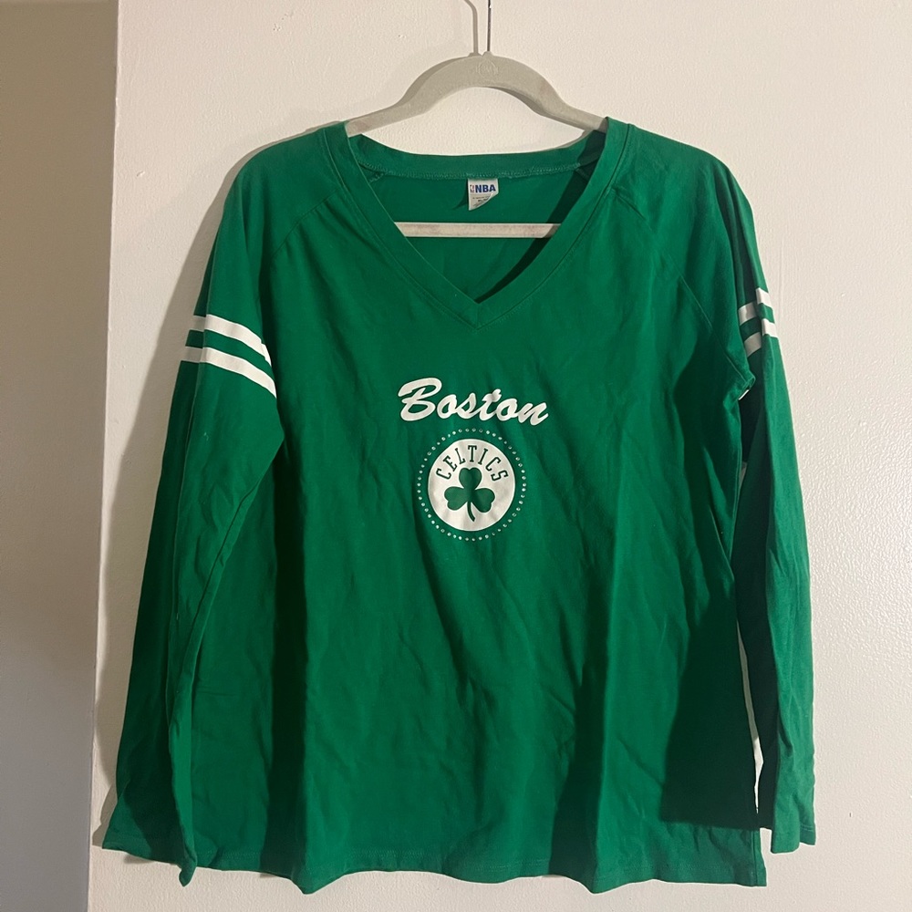 Green celtics tshirt